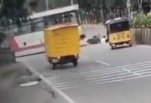 Hyderabad: Two Suffer Major Injuries in Collision Between Bike and RTC Bus