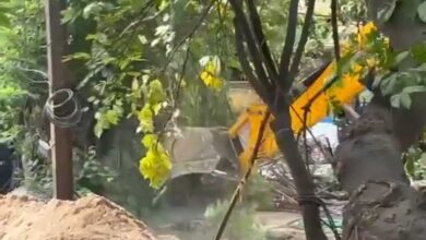 Weekend Crackdown: Illegal Structures Brought Down in Hyderabad Locality