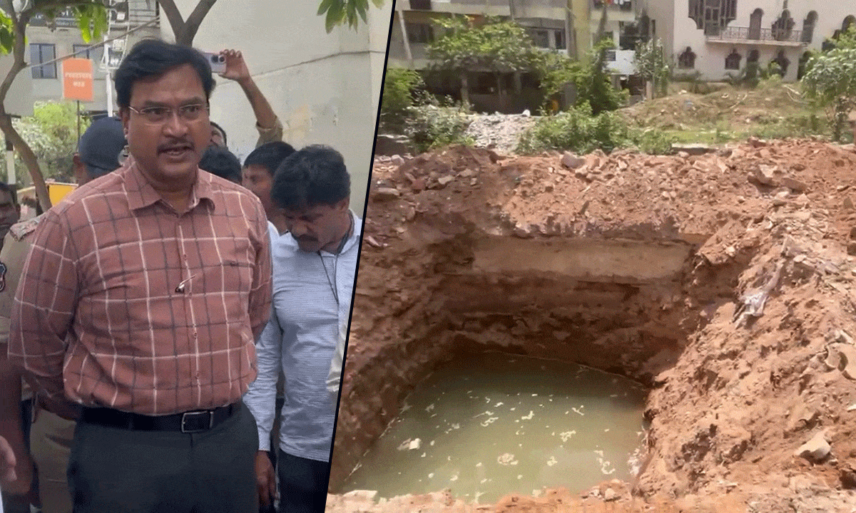 Hyderabad Commissioner Inspects Patny Nala Restoration to Prevent Flooding
