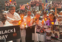Hyderabad: Feroz Khan Leads Candlelight March at Tank Bund in Memory of Ahmedabad Plane Crash Victims