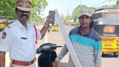 Telangana Shocking: Kazipet Cops Catch Two-Wheeler with 233 Pending Traffic Fines Worth.....