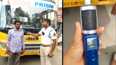 School Kids at Risk: Hyderabad Cops Catch 5 Drunk Drivers in School Bus Safety Drive