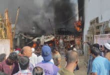 Hyderabad: Fire Breaks Out at Decoration Warehouse in Pahadishareef's Vadi-e-Mustafa Nagar