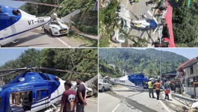 Close Call in Uttarakhand: Private Chopper Lands on Road, No Injuries