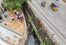 Hyderabad: Hydraa Clears Encroachments at Chintal Basti to Facilitate Nala Widening