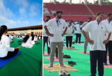 Hyderabad: International Yoga Day Celebrated Grandly at Gachibowli Stadium
