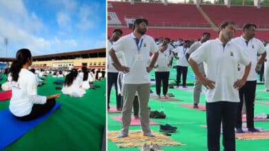 Hyderabad: International Yoga Day Celebrated Grandly at Gachibowli Stadium