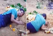 "I Want to Stay Here Too…" — Father Weeps at Son’s Grave After Bengaluru Stampede Tragedy
