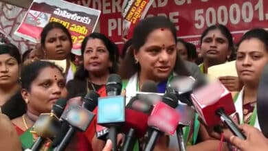 Kavitha Launches Postcard Campaign to Sonia Gandhi, Slams CM for Hosting Chandrababu at Praja Bhavan