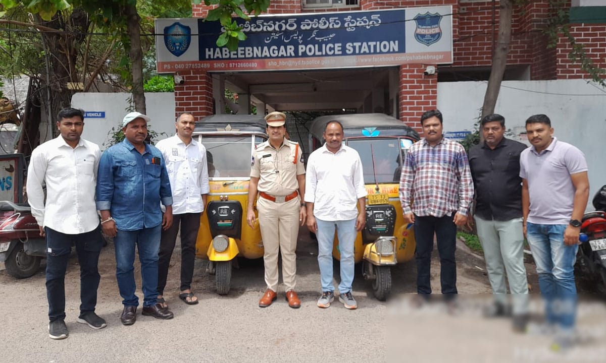 Hyderabad: Habeebnagar Police Arrest Auto Theft Accused, Recover Two Stolen Passenger Auto Rickshaws