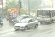 Hyderabad Rain Brings Relief from Scorching Heat, Causes Traffic Snarls in Key Areas