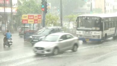 Hyderabad Rain Brings Relief from Scorching Heat, Causes Traffic Snarls in Key Areas