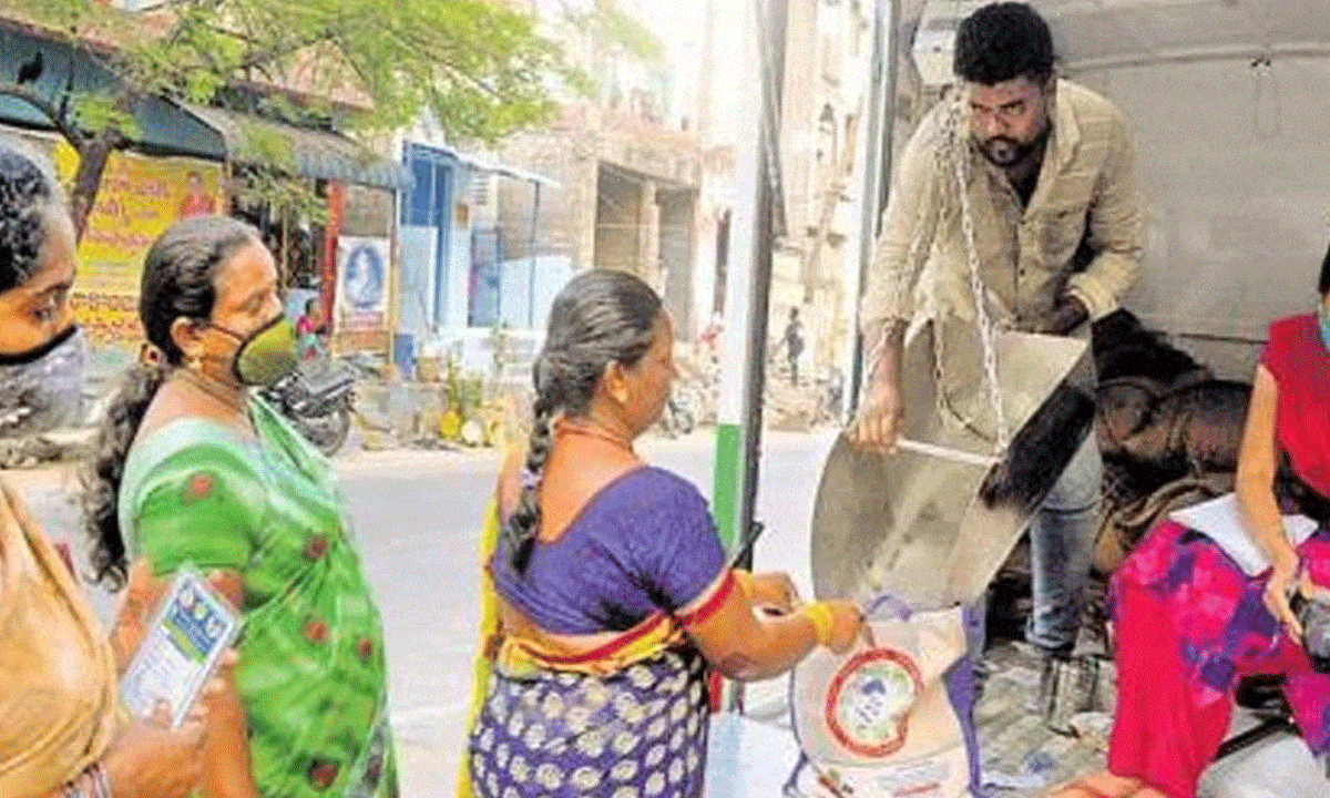 AP government's key decision on ration door delivery. Distribution to them from today