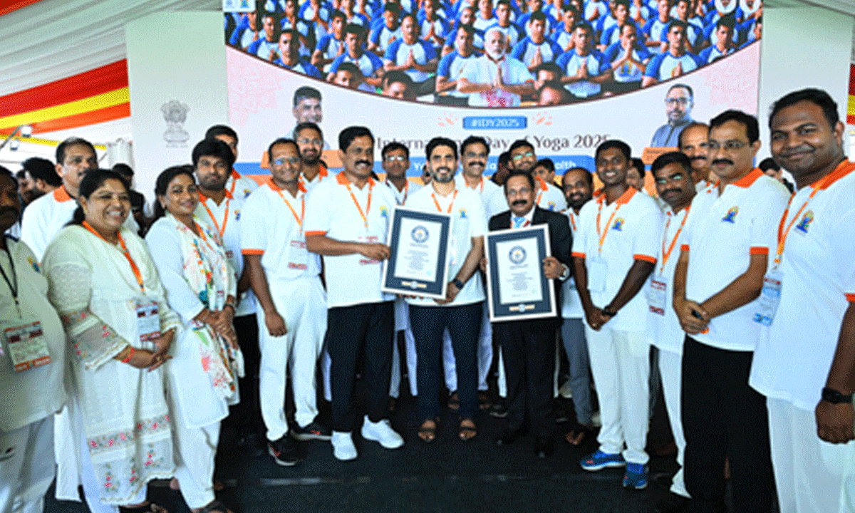 Vizag Yoga Event Sets New Guinness World Record with Over 3 Lakh Participants
