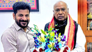 CM Revanth Reddy Meets Congress President Kharge in Delhi to Finalize Ministerial Portfolios