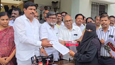 150 Sewing Machines Distributed to Minority Women Under INDIRAMMA Mahila Shakti Scheme