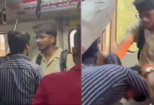 Metro Train Thief Caught and Beaten by Alert Passenger in Viral Video