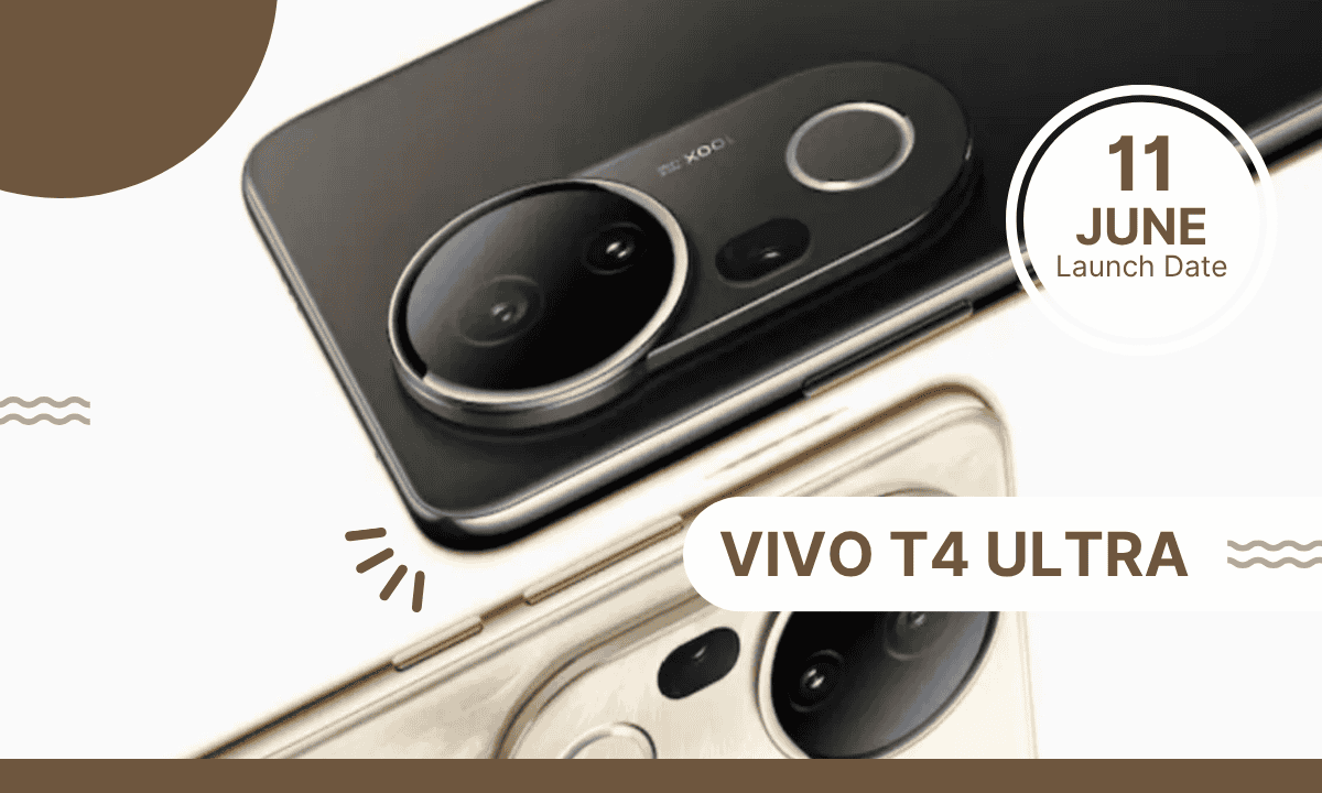 Vivo T4 Ultra smartphone featuring a quad-curved OLED display and triple-camera system. Launching June 11 in India.