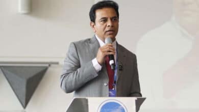 K.T. Rama Rao Returns to Hyderabad After Successful UK Investment Tour