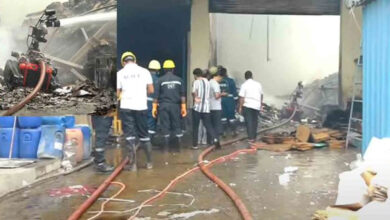 Hyderabad: Massive Fire Breaks Out at Dyverdine Industries in Sanathnagar