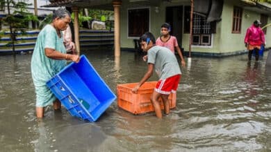 Water level rises in rivers, dams as heavy rain pours in parts of Kerala