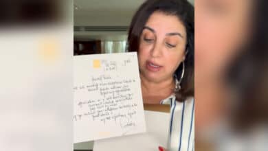 Farah Khan gets a handwritten letter from Amitabh Bachchan