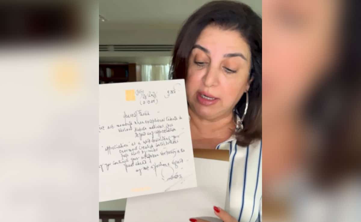 Farah Khan gets a handwritten letter from Amitabh Bachchan