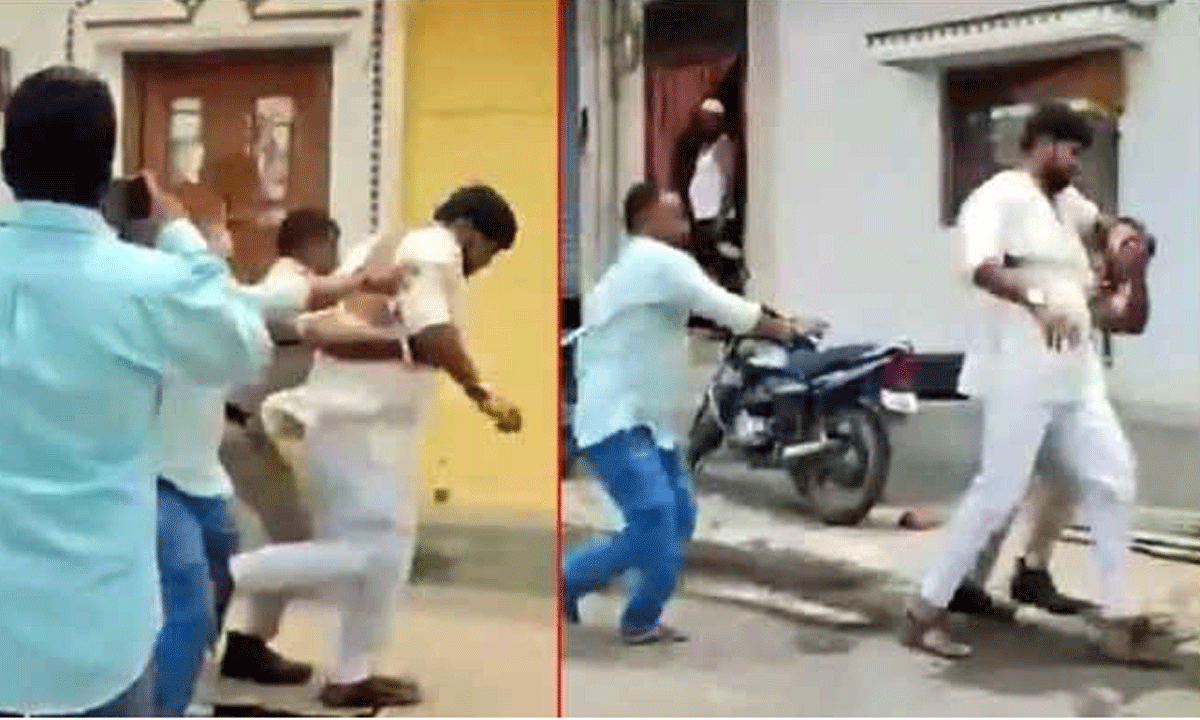 Violence Erupts in Balkonda: BRS Workers Attack Congress Leader During Protest, Video Goes Viral