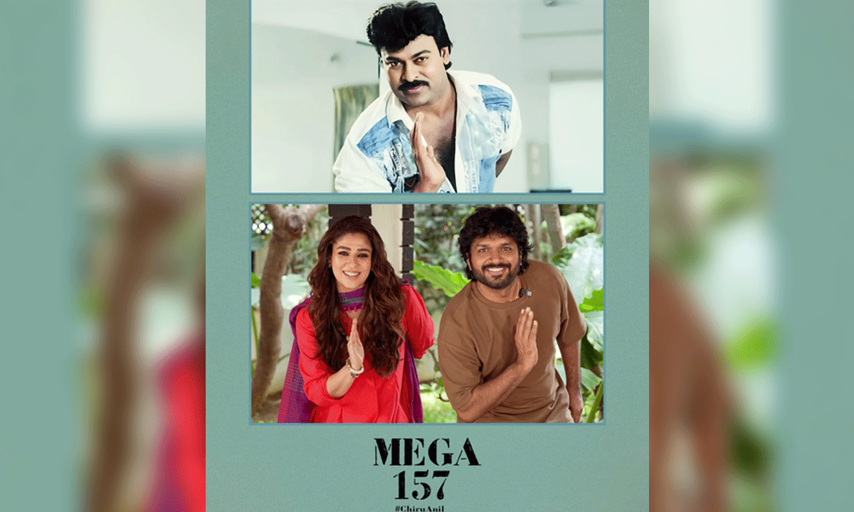 Makers of Chiranjeevi's #Mega157 warn those circulating unauthorised videos, pics from film's sets of strict legal action