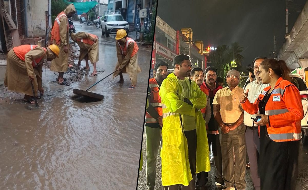 Heavy Showers Hit Hyderabad: GHMC Monitors Hussain Sagar Levels