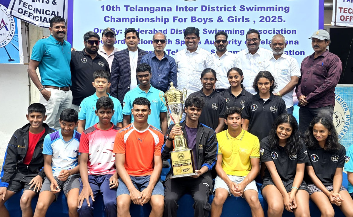 10th Telangana Sub-Junior & Junior Inter-District Swimming Championship 2025: Hyderabad Dominates