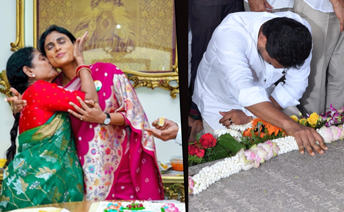 Jagan, Sharmila Pay Heartfelt Tributes to YSR on His 76th Birth Anniversary