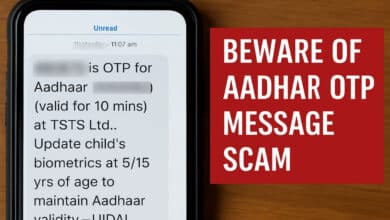 Aadhaar OTP Scam Alert: UIDAI-Like Messages Raise Security Concerns