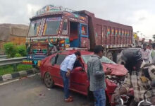 Telangana: Multi-Vehicle Collision on NH-44 — Truck Crashes into Cars, Hits Biker; Over a Dozen Injured