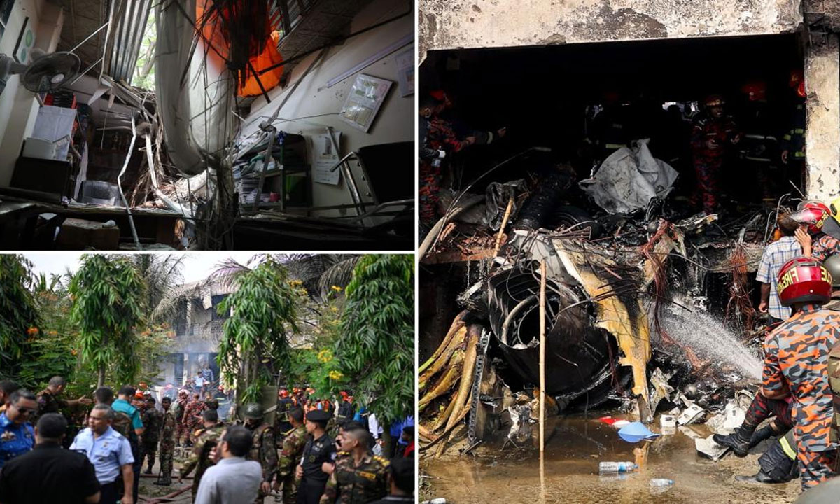 19 Killed, 164 Injured in Bangladesh Air Force Jet Crash in Dhaka