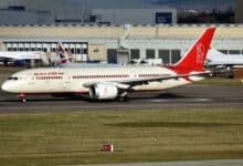 Air India Hong Kong Flight’s Power Unit Catches Fire After Landing at Delhi Airport