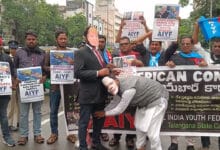 Hyderabad: AIYF Activists Protest Against Modi-Trump Ties, Detained Near American Consulate