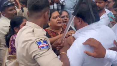 Congress-BRS Clash at Bonalu Cheque Distribution in Alwal Disrupts Ceremony