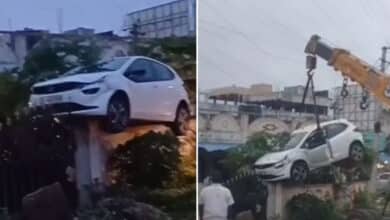 Drunk Man Crashes Car into House Wall in Dundigal Area