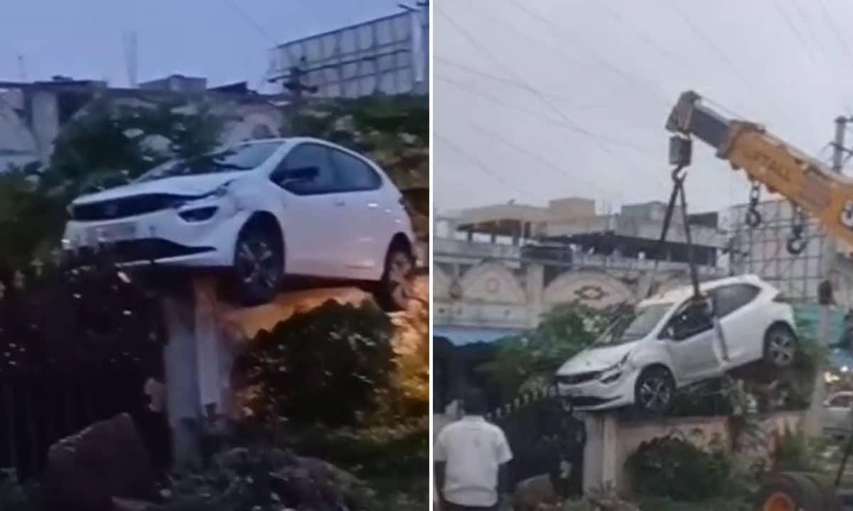 Drunk Man Crashes Car into House Wall in Dundigal Area