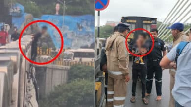 Youth Attempts to Jump from Durgam Cheruvu; DRF Officer’s Swift Action Averts Tragedy
