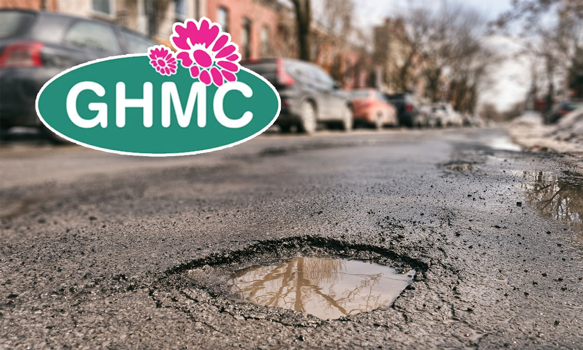GHMC Road Maintenance Drive in Hyderabad Aims to Fix 7,500 Pothole-Ridden Roads in Just One Week