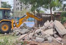 HYDRAA Demolition Drive Sparks Protests in Rajendranagar; 1,000 Sq Yards of Park Land Reclaimed