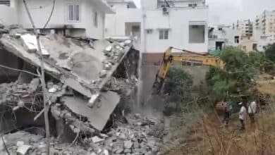 Hyderabad: Unauthorized Villas Demolished in Chitrapuri Colony, Manikonda