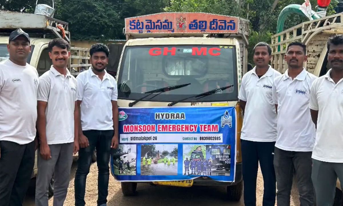 HYDRAA Deploys 4,000+ Personnel to Tackle Monsoon Challenges in Hyderabad