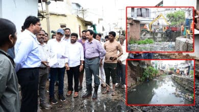 HYDRAA Commissioner AV Ranganath Inspects Drains; Urges Swift Action to Avoid Flood Threat