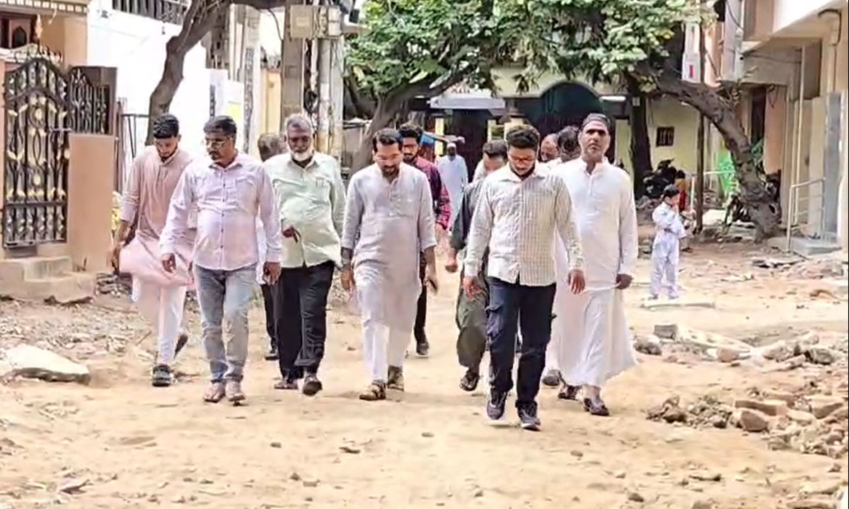 AIMIM Reviews Road and Park Works Worth Crores Across Vijay Nagar Colony Division
