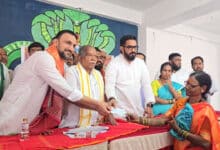 Hyderabad: MLA Majid Hussain, Feroz Khan Lead Bonalu Grant Distribution at Hanuman Temple