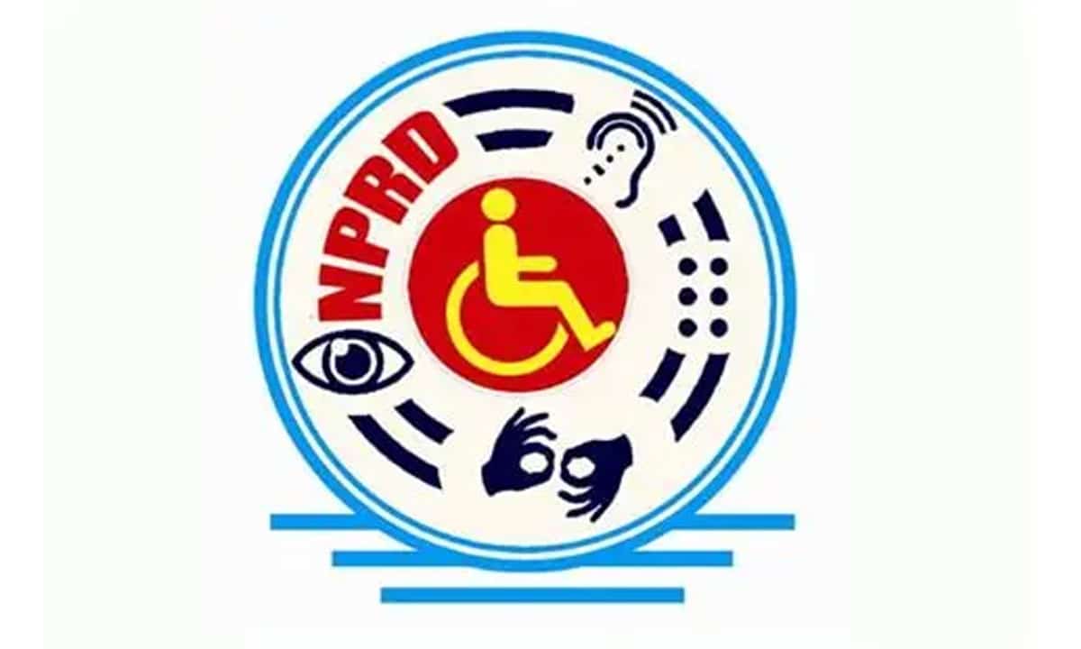 Disabled Demand Justice: Telangana NPRD Stages Protest in Rain, Seeks Rs 6,000 Pension & Pending Dues