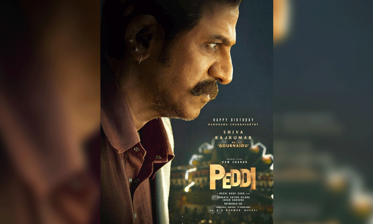 Shiva Rajkumar plays Gour Naidu in Ram Charan's 'Peddi'